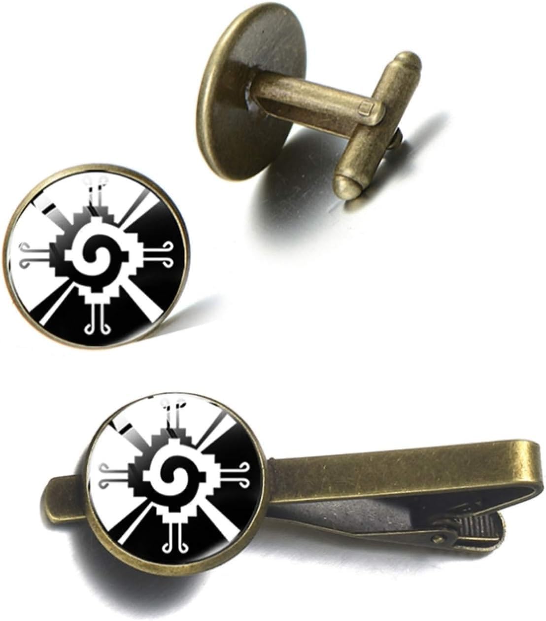 Krawattenstange Krawattenklammer-Manschettenknöpfe-Set (Farbe: 8)