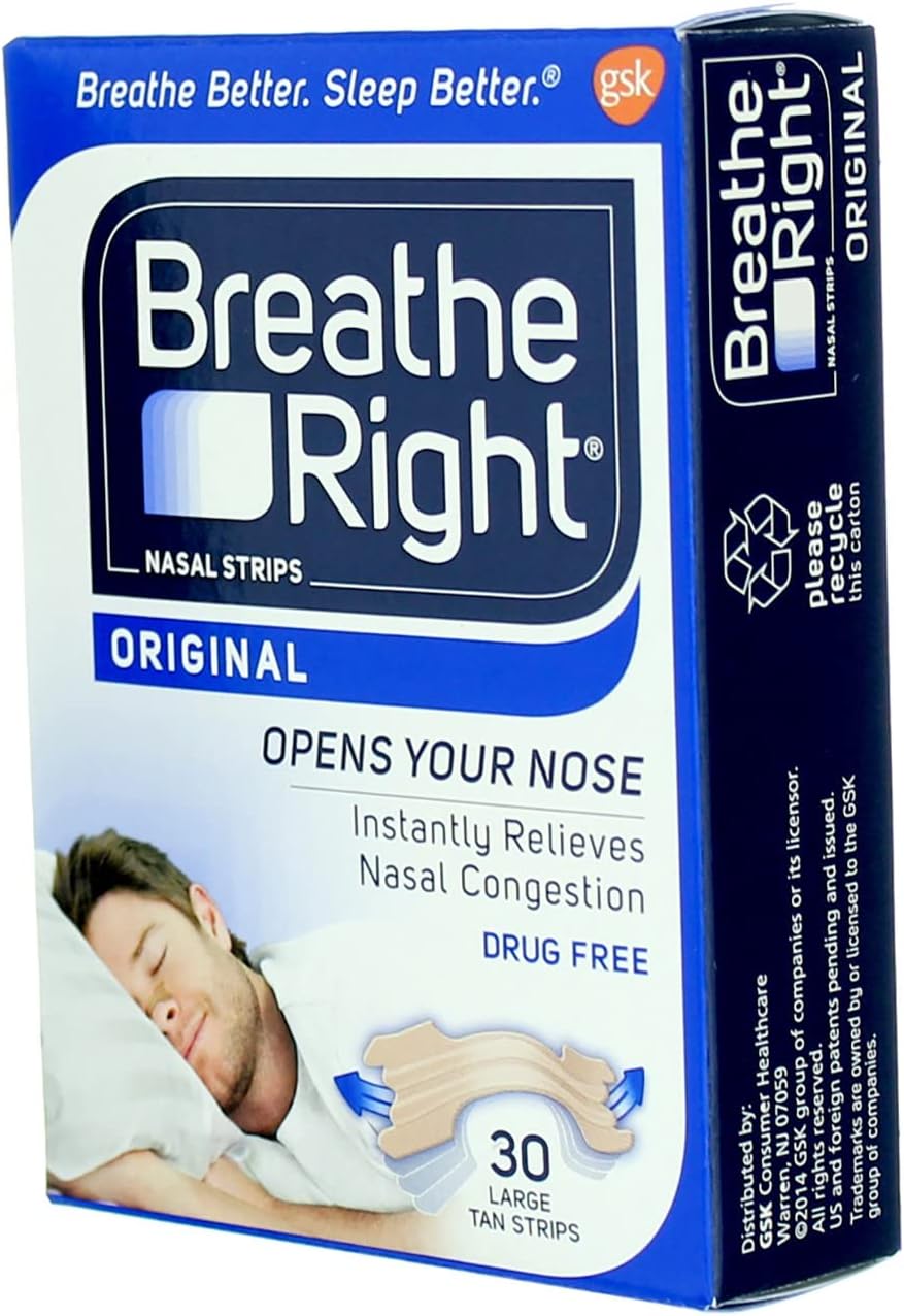 Breathe Right Nasal Strips, Original, 30 Large, Tan Strips in Pakistan