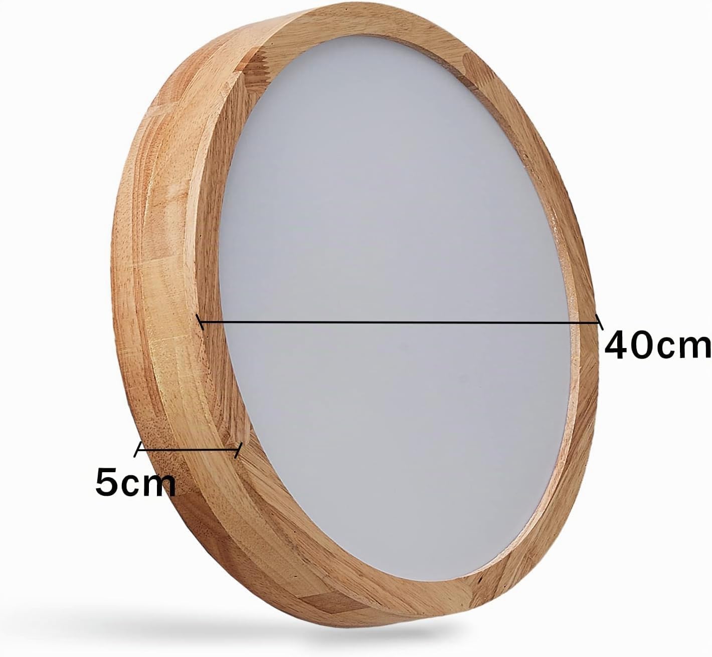 LED Lámpara de Techo, 40CM Plafon LED Techo de madera regulables de con control remoto 28W 3000K-6000K Ronda de luz de techo Lámpara redonda para dormitorio/oficina/cocina/guardería/pasillo…