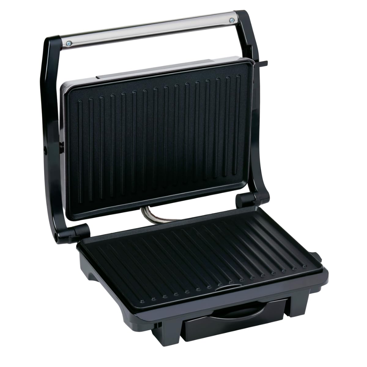 alpina Croque Monsieur 230V/1000 W, urządzenie do pieczenia, warzywa, chleb i mięso, powłoka nieprzywierająca, pojemnik na odpady, czarny/czerwony