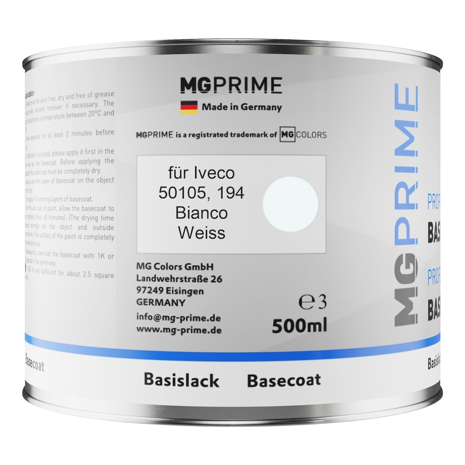 Bomboletta Vernice Auto Iveco Bianco 50105/194 - 400ml Qualità Professionale - Foto 2