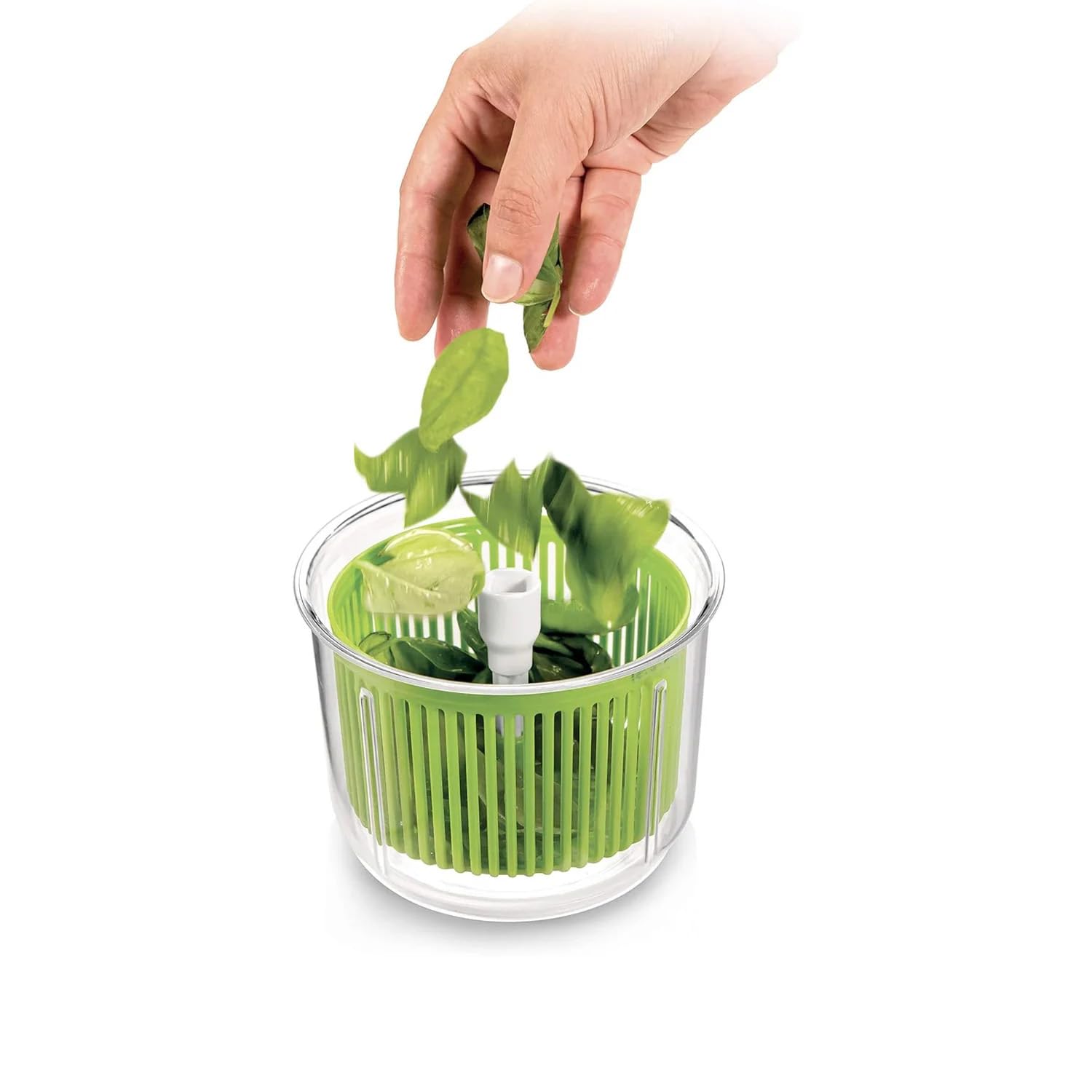 Avilia Utensile Multifunzionale Tritatutto Manuale con Frusta e Cestello - Lame in Acciaio Inox Ideale per Tritare Molti Alimenti e Preparare Anche Salse o Centrifughe - Facile da Usare e da Lavare