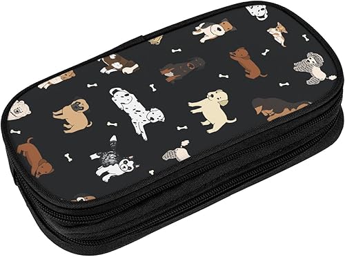 Miniatura 24 de Perinsto Estuche de lápices de mármol blanco y negro de gran capacidad, caja de papelería con compartimentos múltiples, soporte para lápices