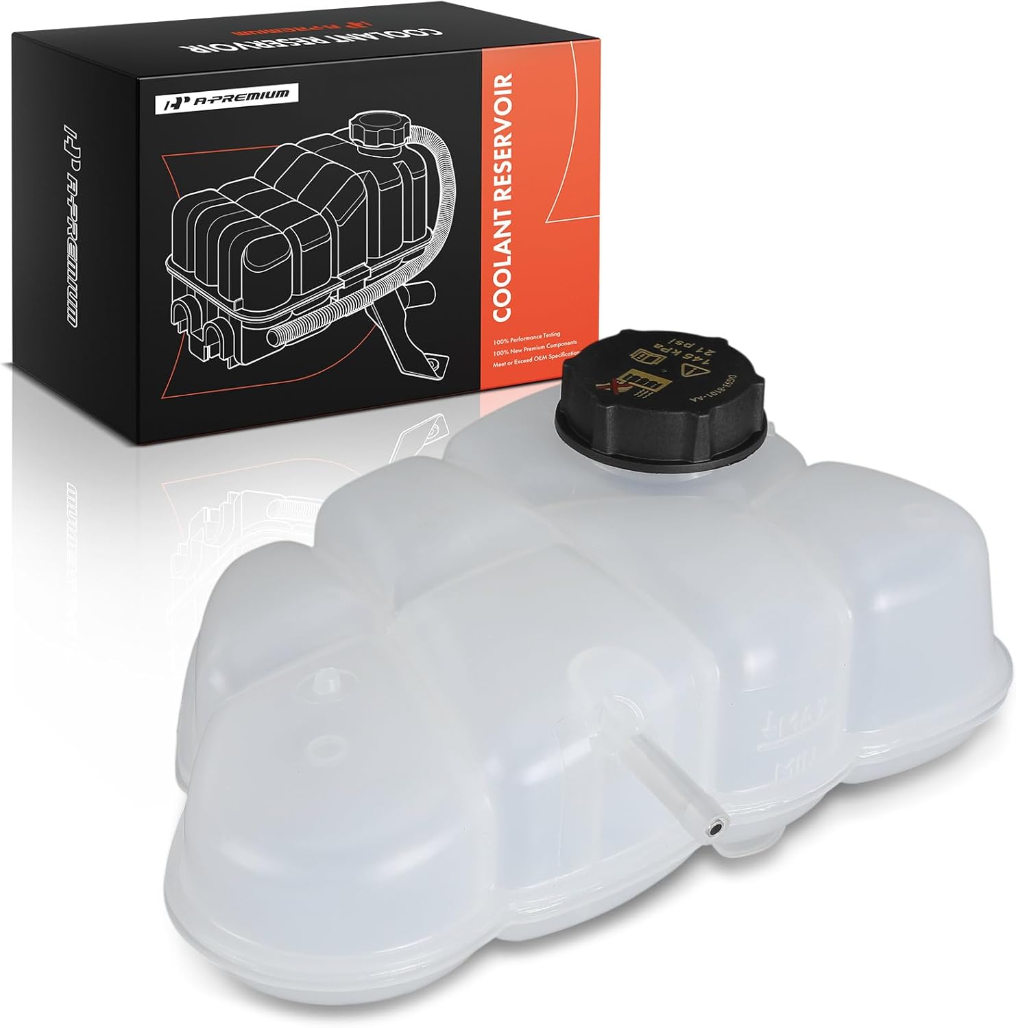 A-Premium Engine Coolant Overflow Recovery Reservoir Tank [with Cap] Compatible with Lincoln MKC 2015-2016