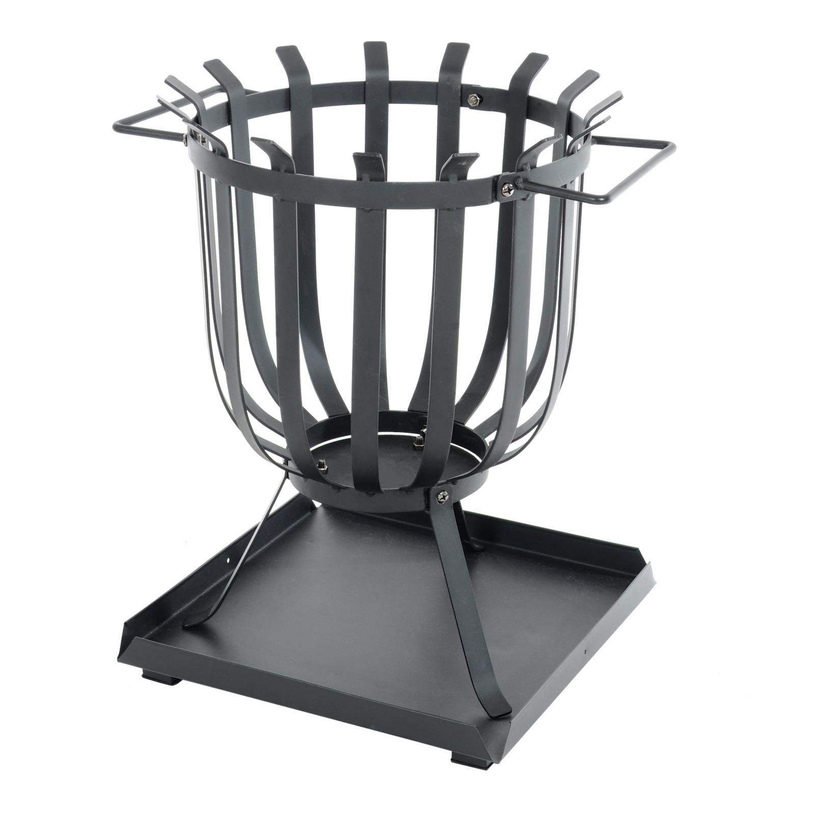 Tana Garden Log Burner Outdoor Fire Pit Black Steel Wood Brazier Patio  Heater : Amazon.co.uk: Garden