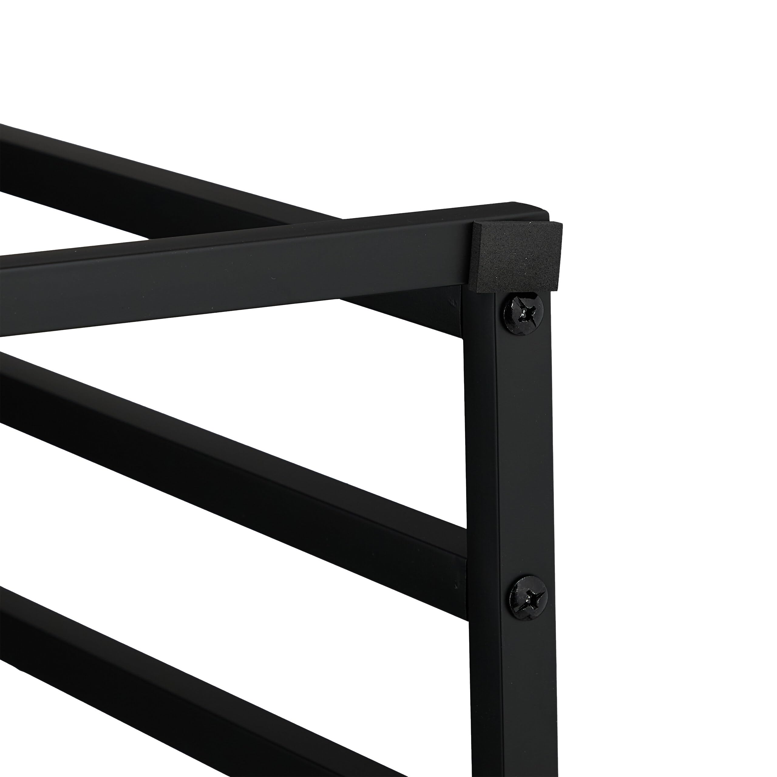 Relaxdays Porte-Serviettes, 4 Barres spacieuses, Non Fixe, pour la Salle de Bain, H x L x P : 96,5 x 45 x 29 cm, Noir