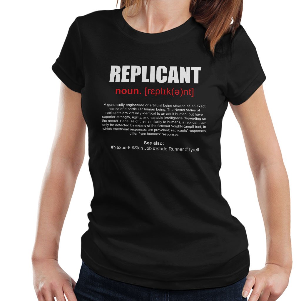 Blade Runner Replicant Definition Women's T-Shirt