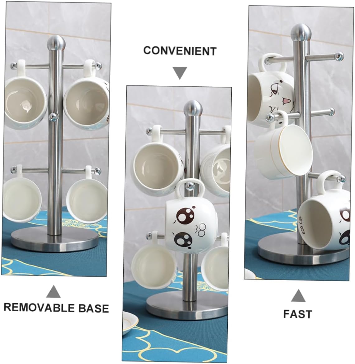 Mug Storage Rack Stylish Cup Holder for Home Office Space Saving Drinkware Shelf for Organizing Displaying Cups and Glasses Easy