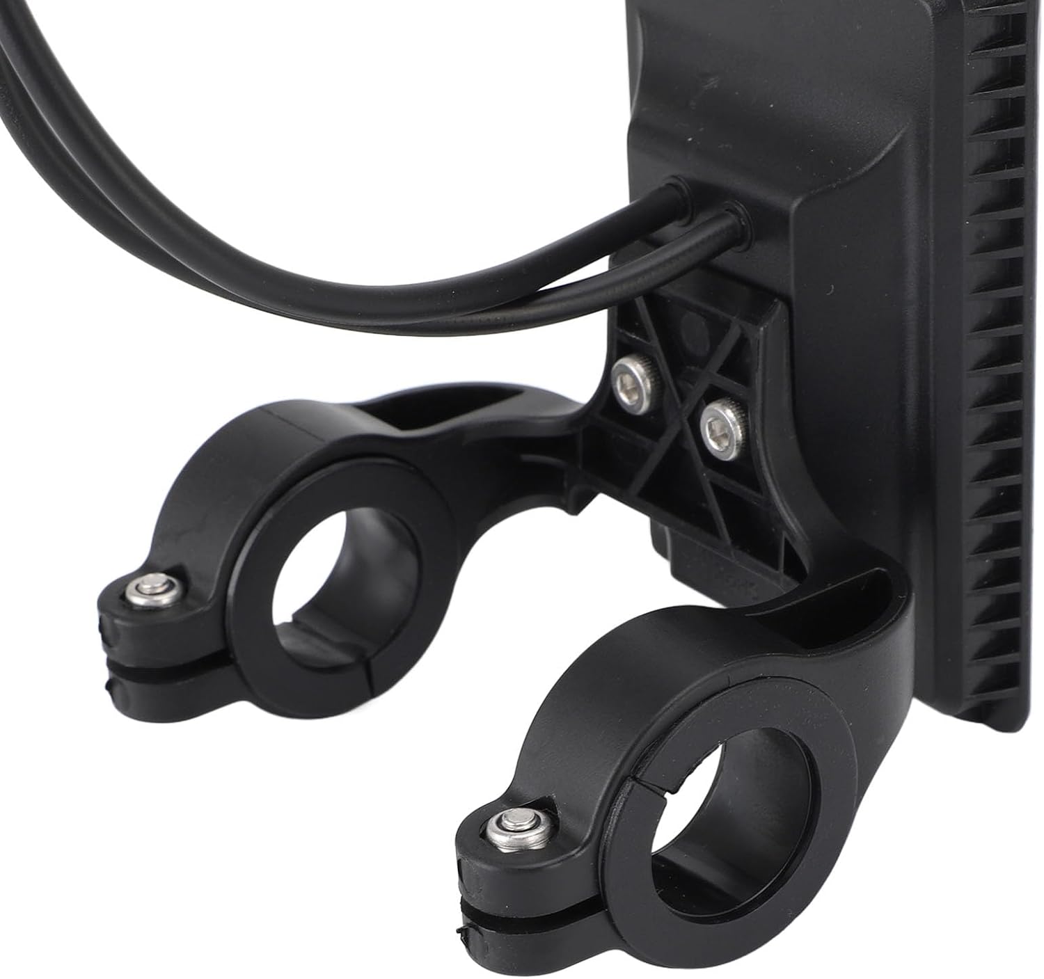 Close-up of the mounting bracket for the Alomejor Electric LCD Cycling Meter.