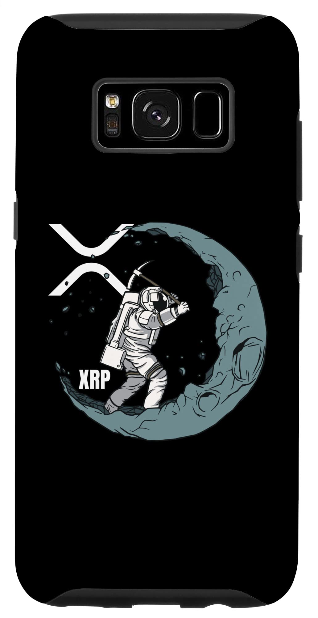 Amazon.com: Galaxy S8 XRP Mining Crypto Moon Man Miner Moneda Logo Case :  Celulares y Accesorios