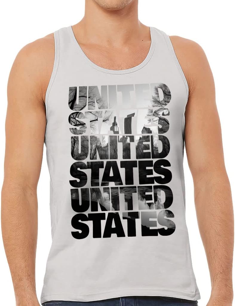 United States Tank - Patriotic Workout Tank - Quote Design Jersey Tank