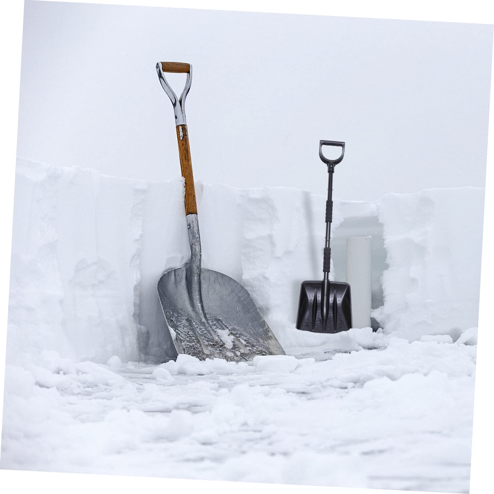 HANABASS Sgombraneve per Auto Raschiaghiaccio e Spazzola Estensibile Pala per Neve per Tetto e Parabrezza Strumenti per Rimozione della Neve per Auto