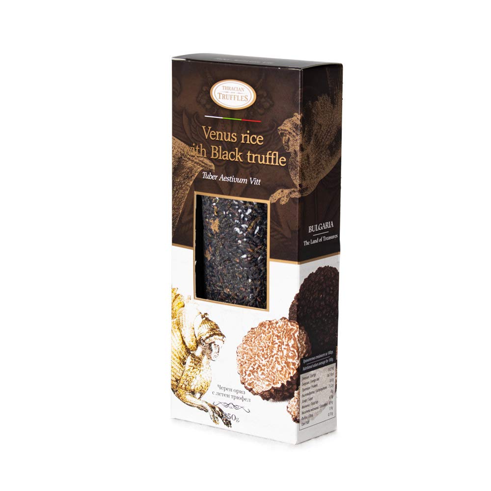 Arroz Venere Arroz Negro Venus Arroz con Negro Verano Trufa Tuber Aestivum Vitt, Rico en Antioxidantes, Fibras, Vitamina E, Peso Saludable Control Corporal (5 x 250gr)