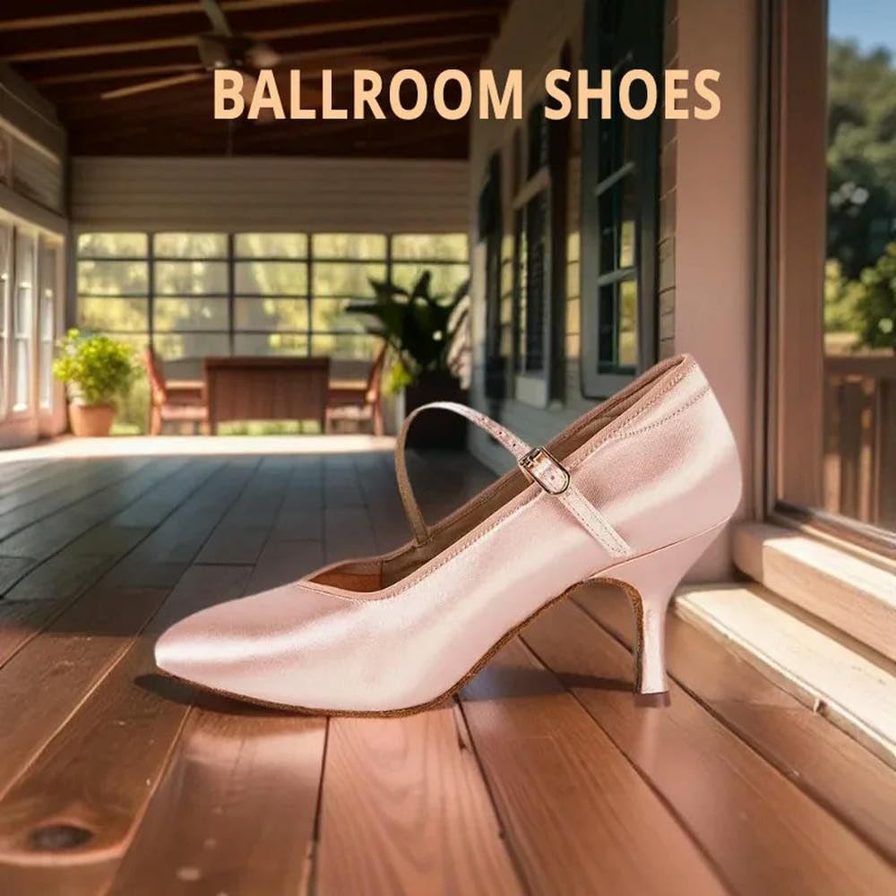 Dance Standard Tacco Alto da Donna 138 Fresh Tan Satin Tacco Alto da Donna Scarpe da Ballo da Sala Suola Morbida Danza Moderna