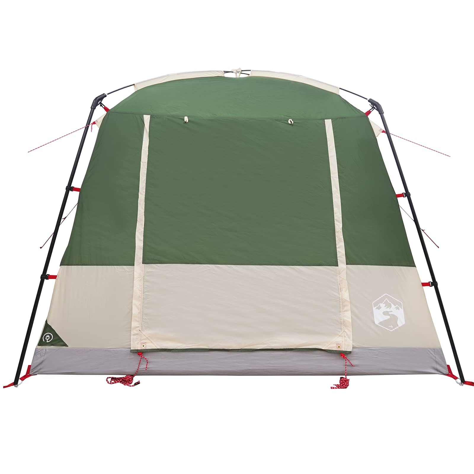 Toilettenzelt Grün wasserdicht aus 185T Polyester mit PU-Beschichtung, 310x310x221 cm, für 10 Personen, Campingzelt mit Belüftung, Outdoor Unterstand, einfach aufzubauen