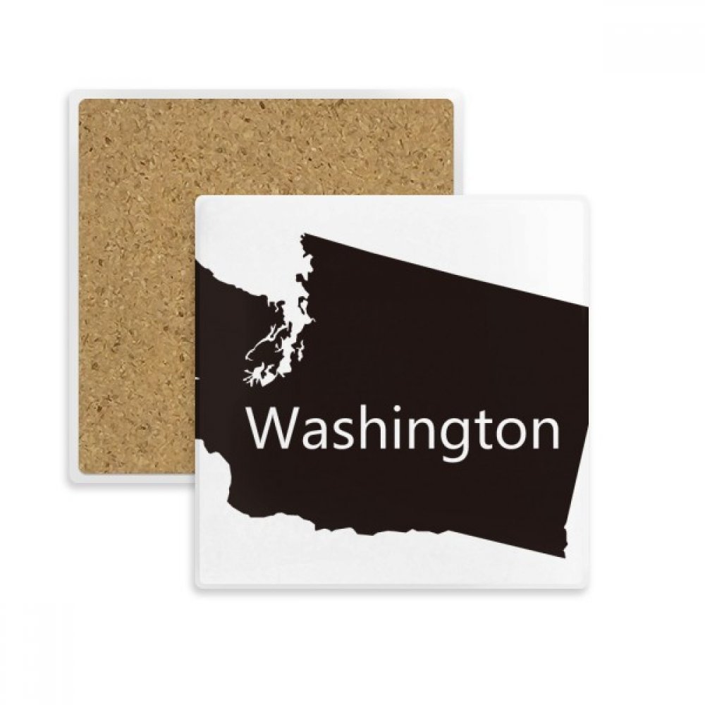 Dessous de Verre Washington Pierre Absorbante Porte Tasse États-Unis Cadeau Multicolore
