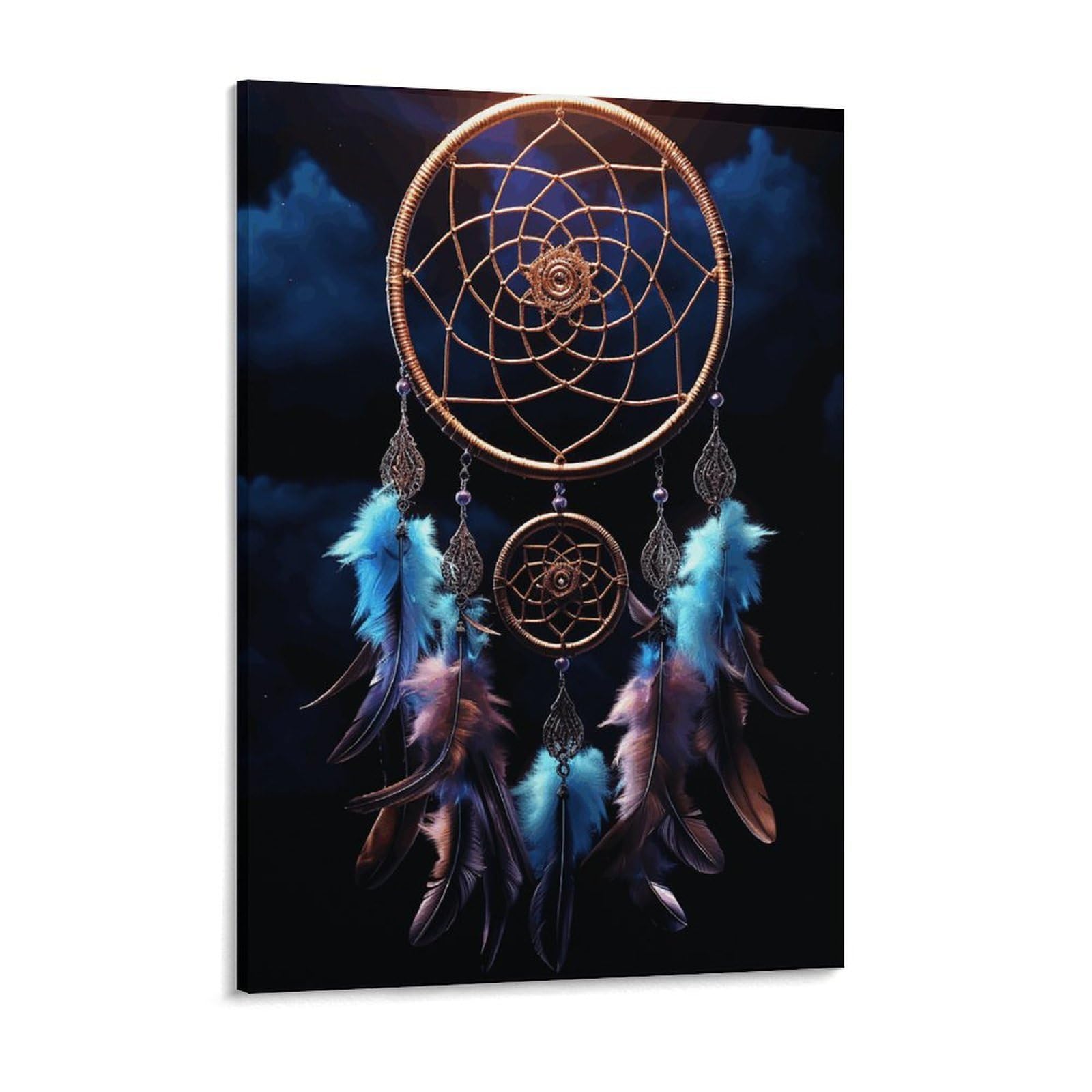 NTVOWPZO Dream Catcher Canvas Wall Art for Bedroom 18x24inch Canvas Prints Artwork for Walls Modern Picture Artwork Painting for Living Room Aesthetic Wall Paintings for Bathroom Kitchen Office Decor