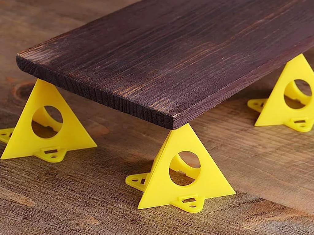 Piramide Stand 40 Pezzi Pittura Supporto Piramide Triangle Stands Giallo