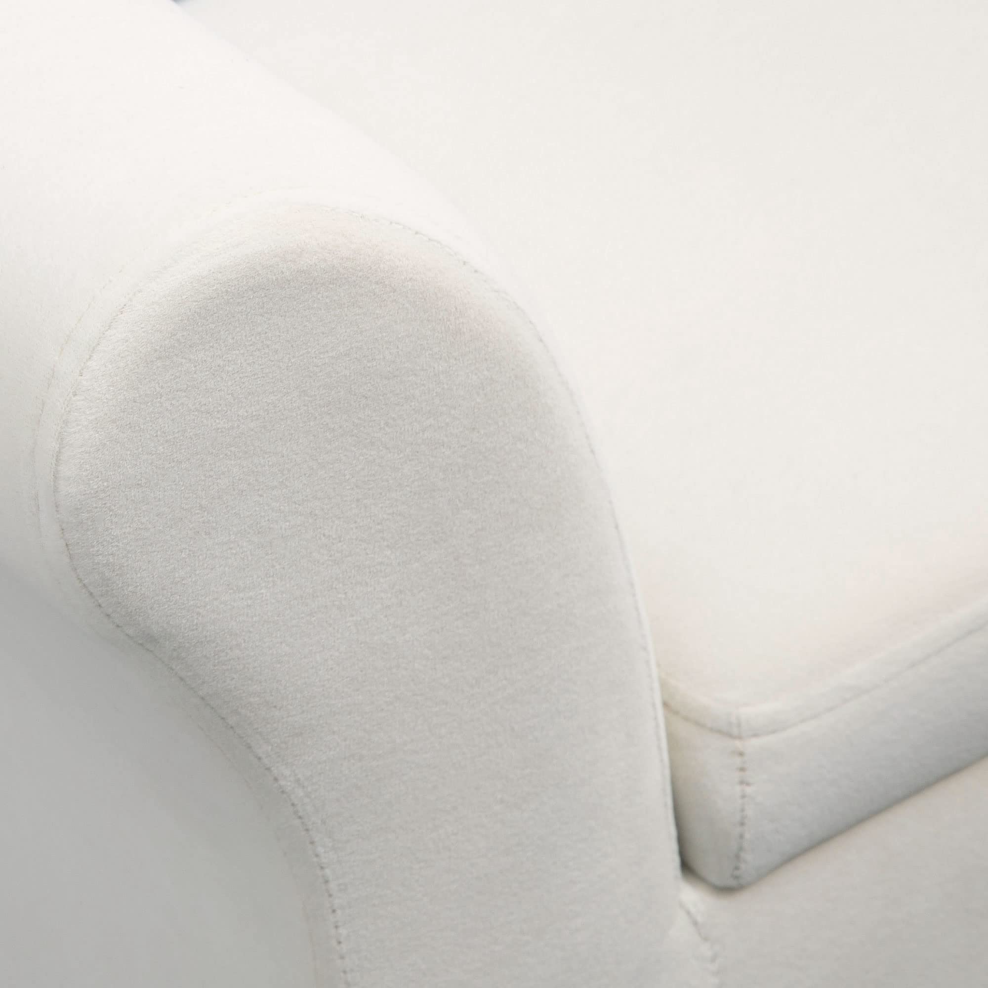 HOMCOM Baúl de Almacenaje para Dormitorio Banco de Almacenamiento con Tapa Abatible Reposabrazos y Patas de Madera para Salón 111,5x41x65 cm Crema