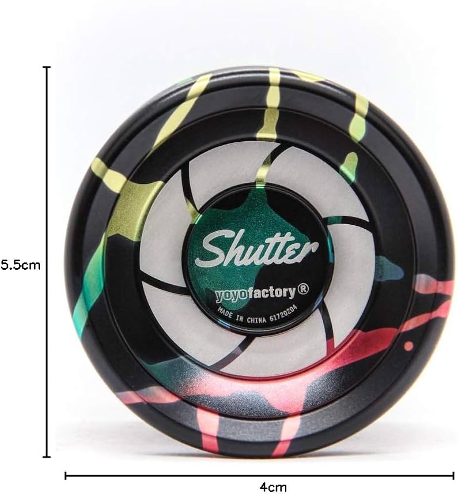 YoyoFactory Shutter Yo-Yo - Black Splash (World Yoyo Champion Pro