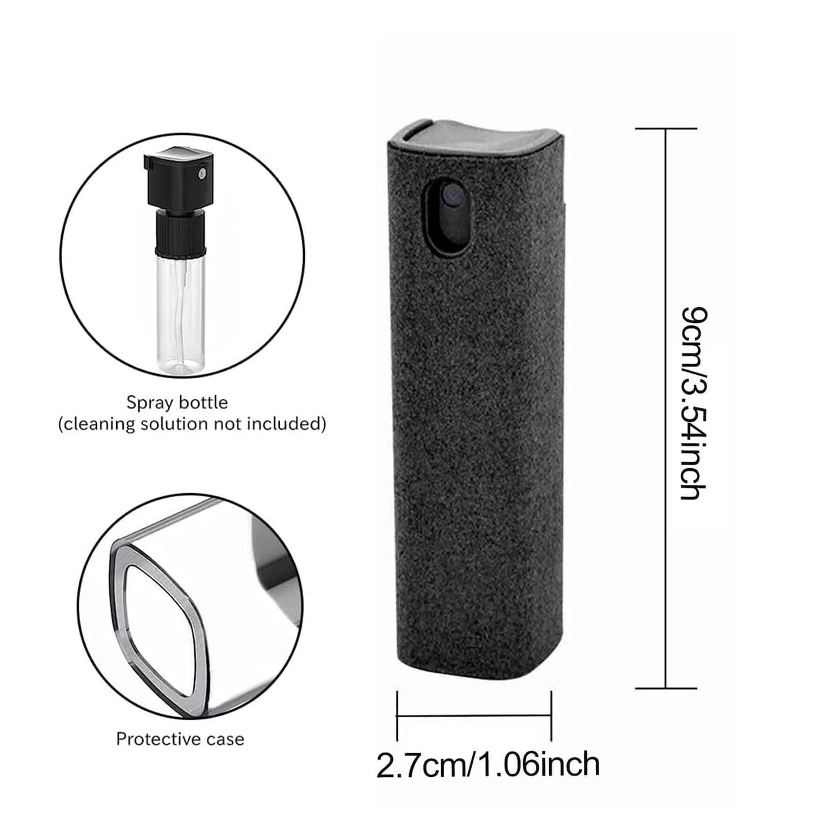 Pulitori per schermo mobile,2 in 1 Kit per Pulizia Portatile,per Tutti i Telefoni, Tablet, Laptop,Schermo per Auto, Superficie in Vetro.15ml