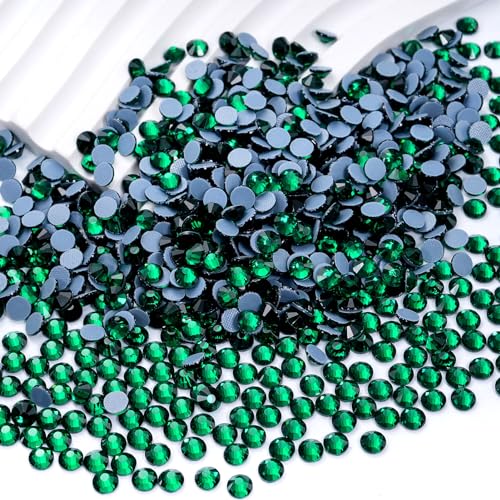 Image of Hotfix Rhinestones Bulk, 14400PCS Malachite Green Hot Fix Rhinestones for Clothes DIY Decoration Crafts, Malachite Green, SS16, 3.8-4.0mm