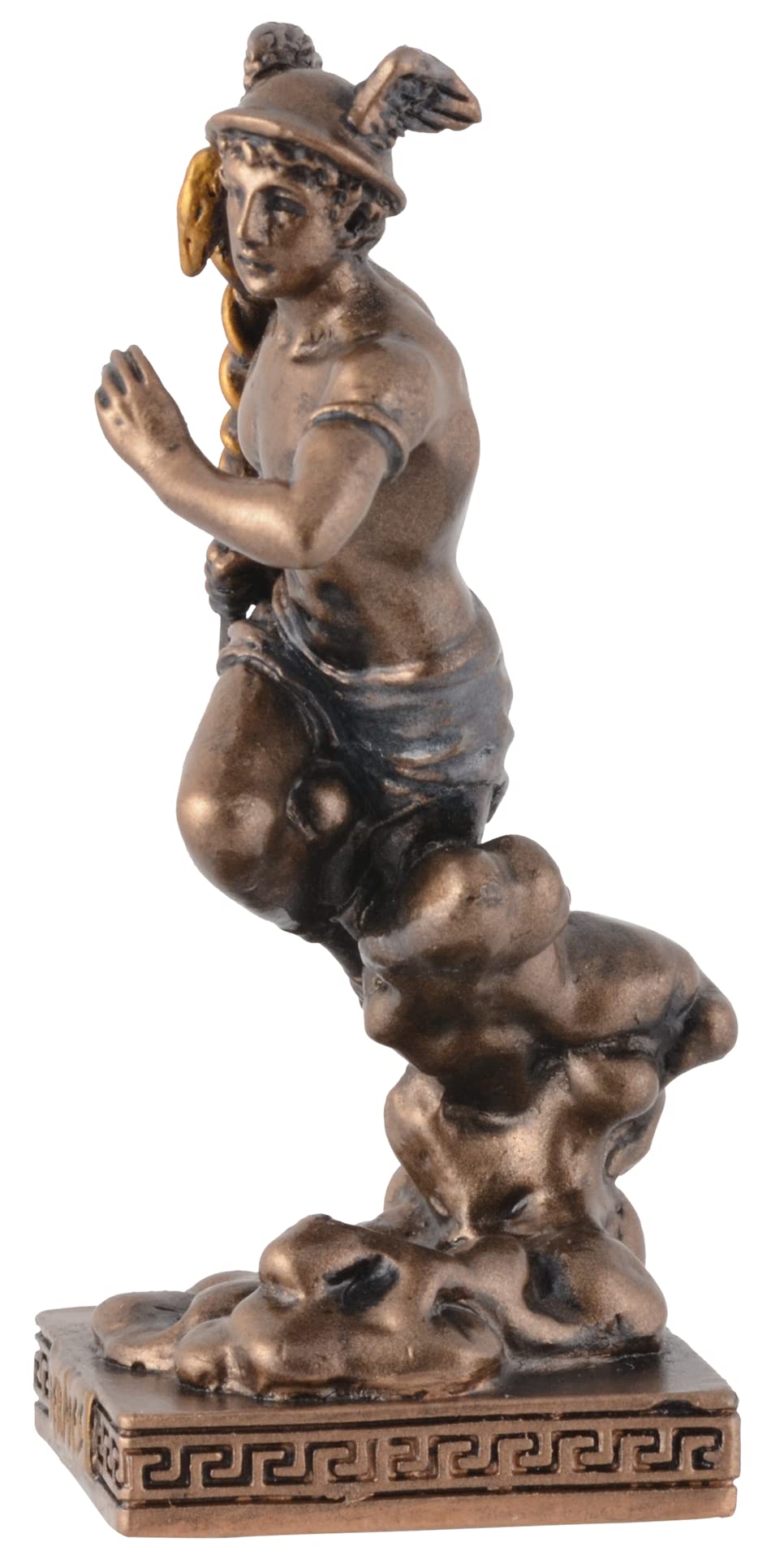 Veronese - Figura en miniatura de Dios Griego Hermes (pintado en bronce)