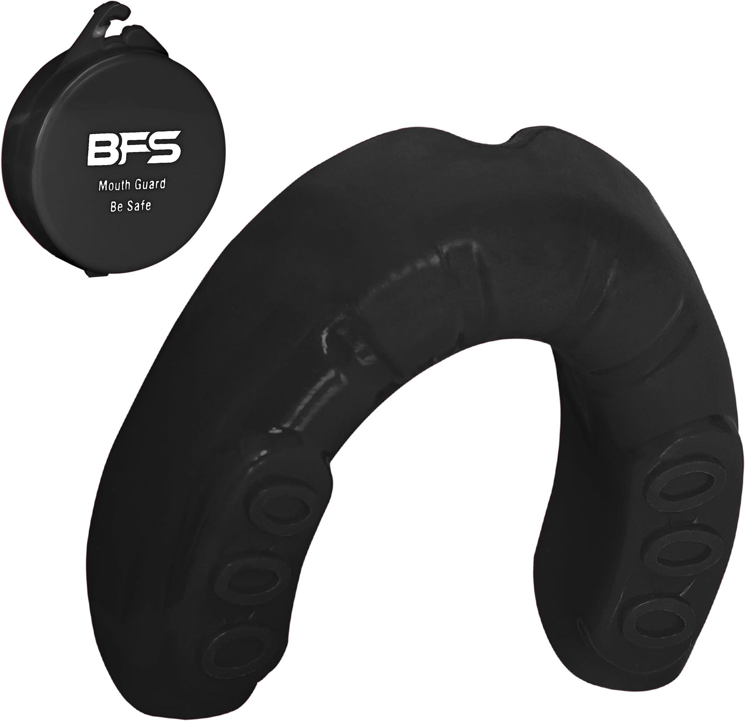 Mouth Guard Sports for Adults Best for Teeth,MMA Mouth Guard with Case for Boxing,Karate,Rugby,Football MouthGuard (Black)