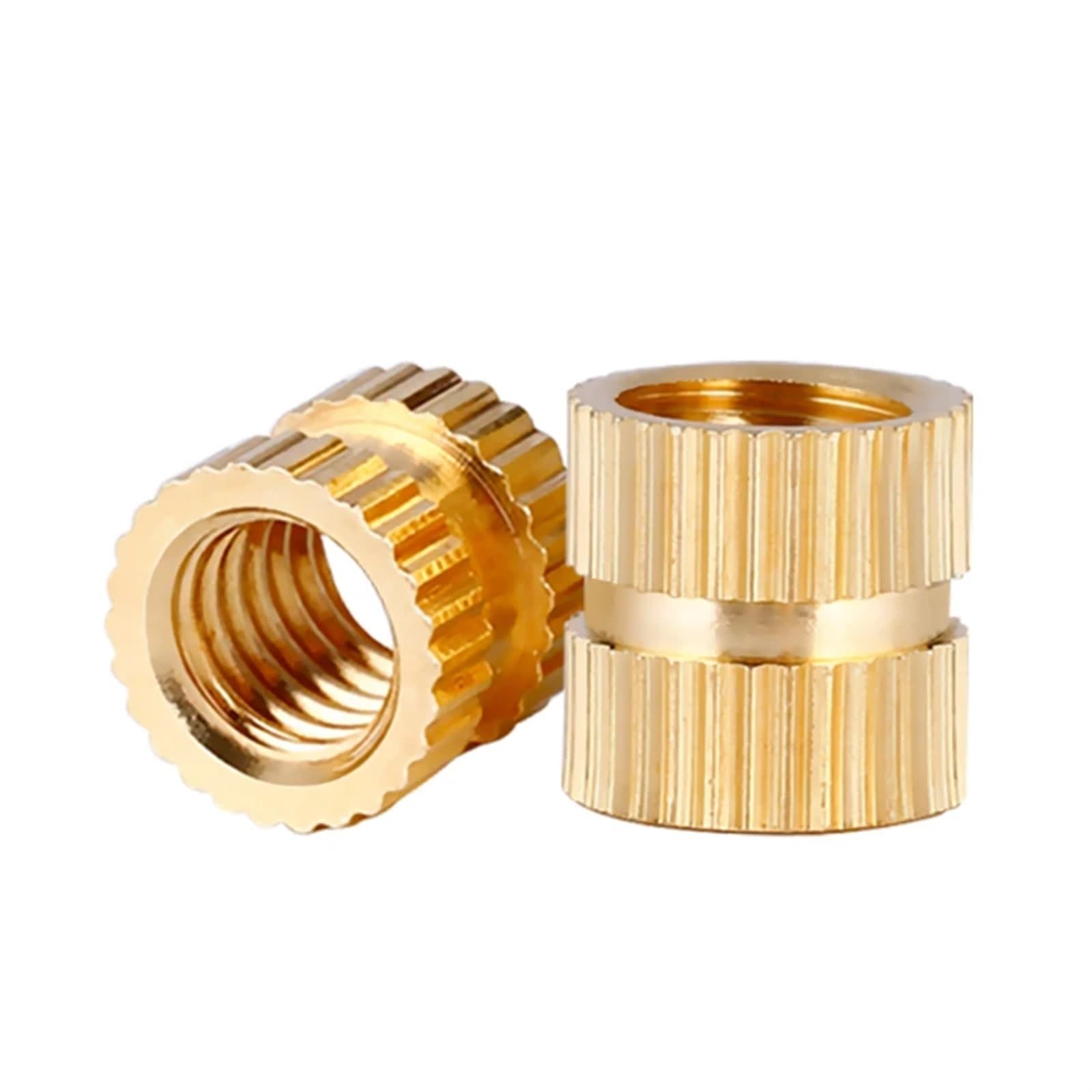 Tuercas Moleteadas de Latón Tuercas de inserción de latón fundido en caliente, Tuercas moleteadas, moldeo por calentamiento, insertos de rosca de cobre, M2, M2.5, M3, M4, M5, M6, M10, 100/50/10 Uds.(1