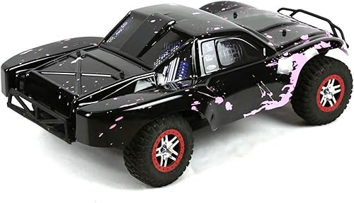 Miniatura 3 de SummitLink Reemplazo de cuerpo personalizado compatible con color rosa fangoso sobre negro para automóvil o camión RC escala 1/10 (camión no