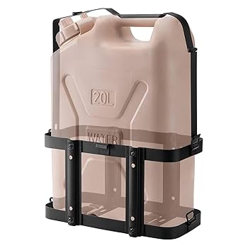 ウォータータンク　9L 中古　ステー&鍵付き　ラングラー　キャンプなどに ウォータータンク 9L 中古 ステー&鍵付き ラングラー キャンプ