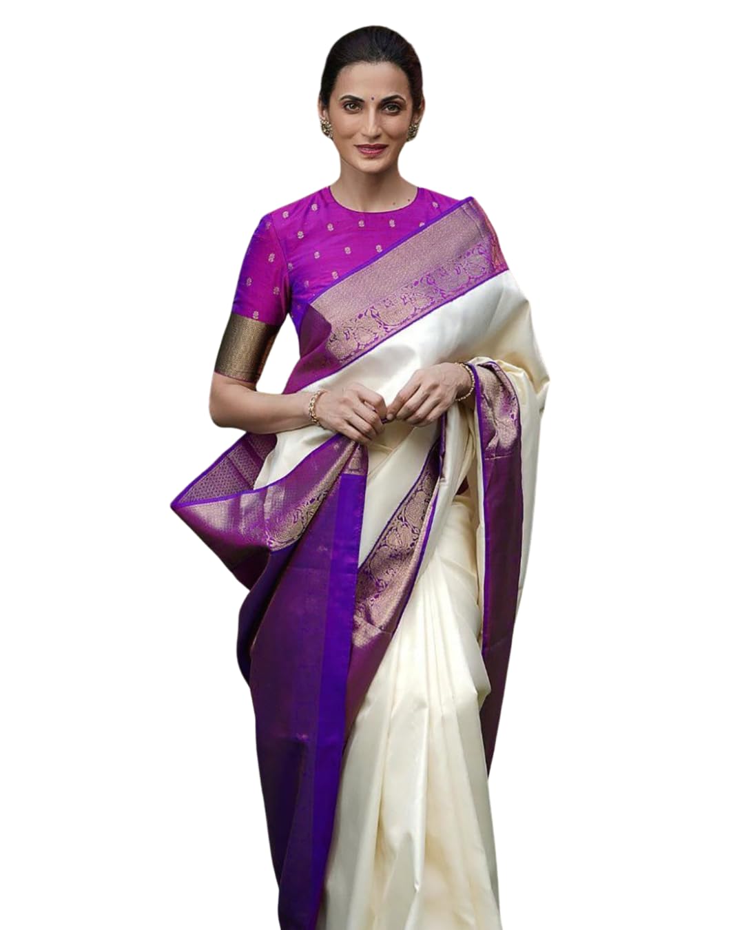 kalavruti Soft lichi silk cloth jacauard work saree with jacauard border blouse with saree for women-picture-31