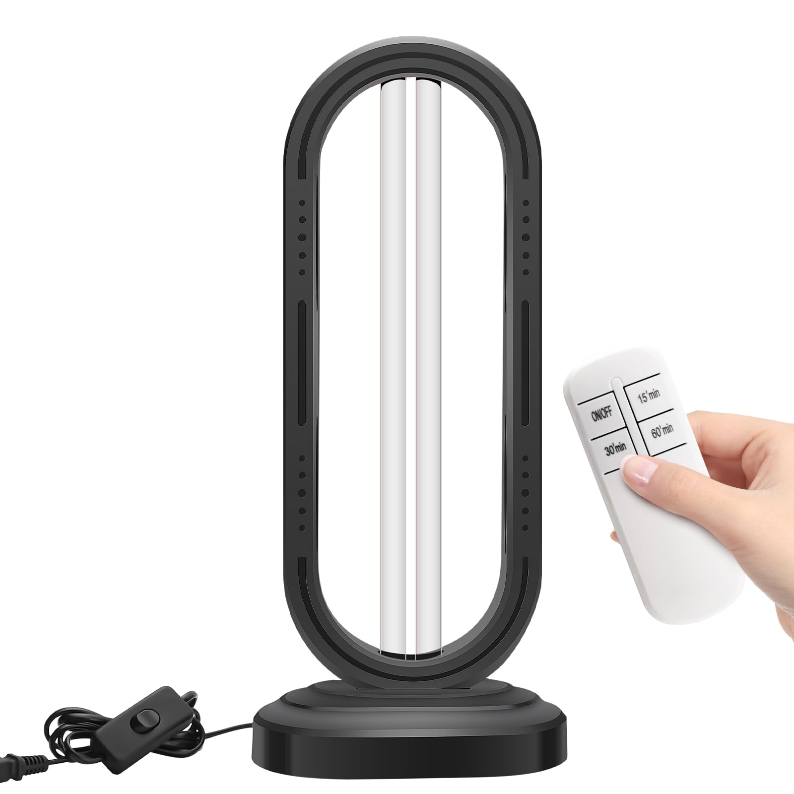 UV Light - 38W UV & OZ Light with 3-Speed Timing and Remote Control for Home Office Schools