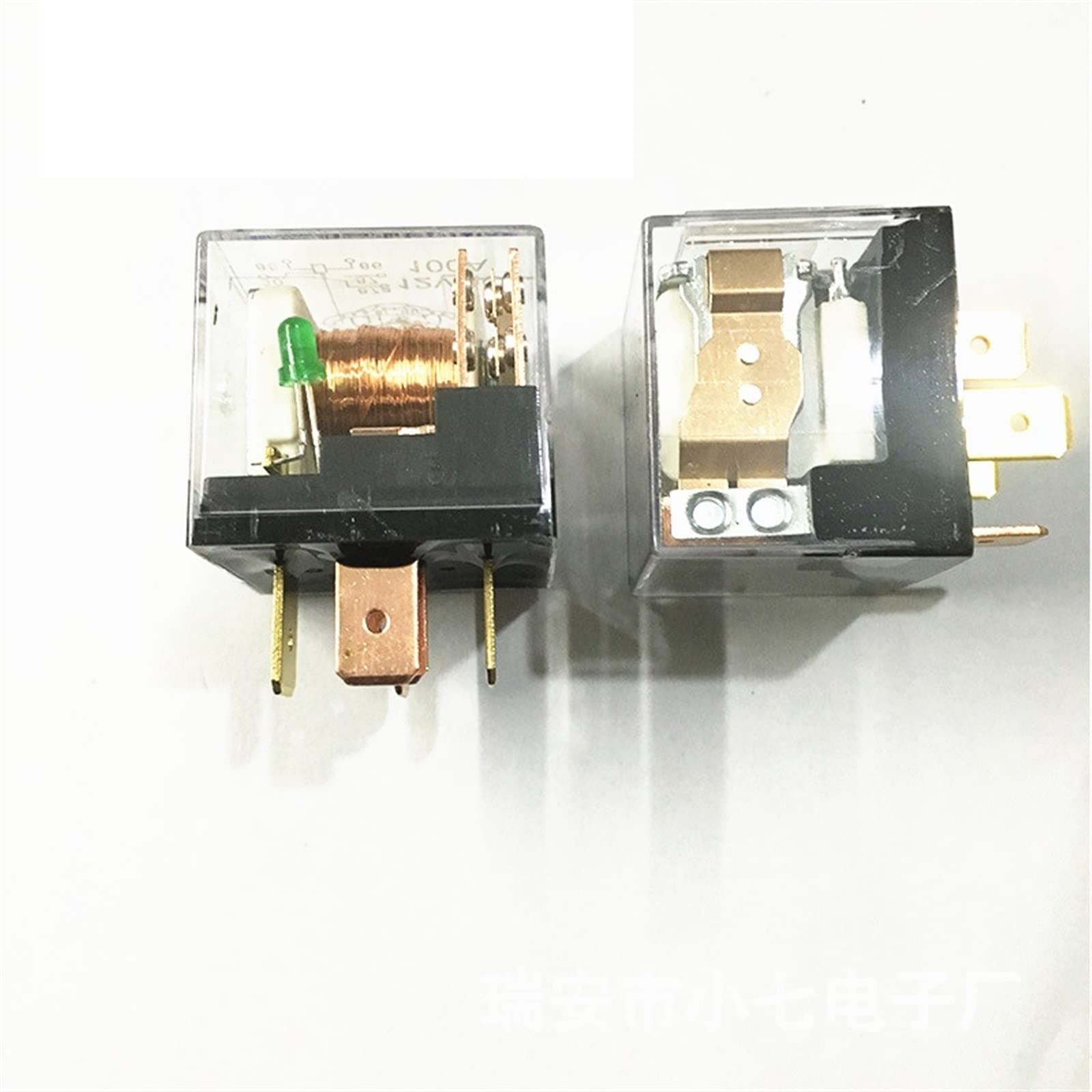 Piezas de recambio 1 Uds 12V/24V 100A 4pin 5pin coche impermeable transparente relé iluminado de alta potencia relé de único y doble (Size : 12V 4pin)