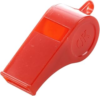 Eighosee 5 x Silbato de Plastico Colores Surtidos con Cadena para Deportes Arbitro