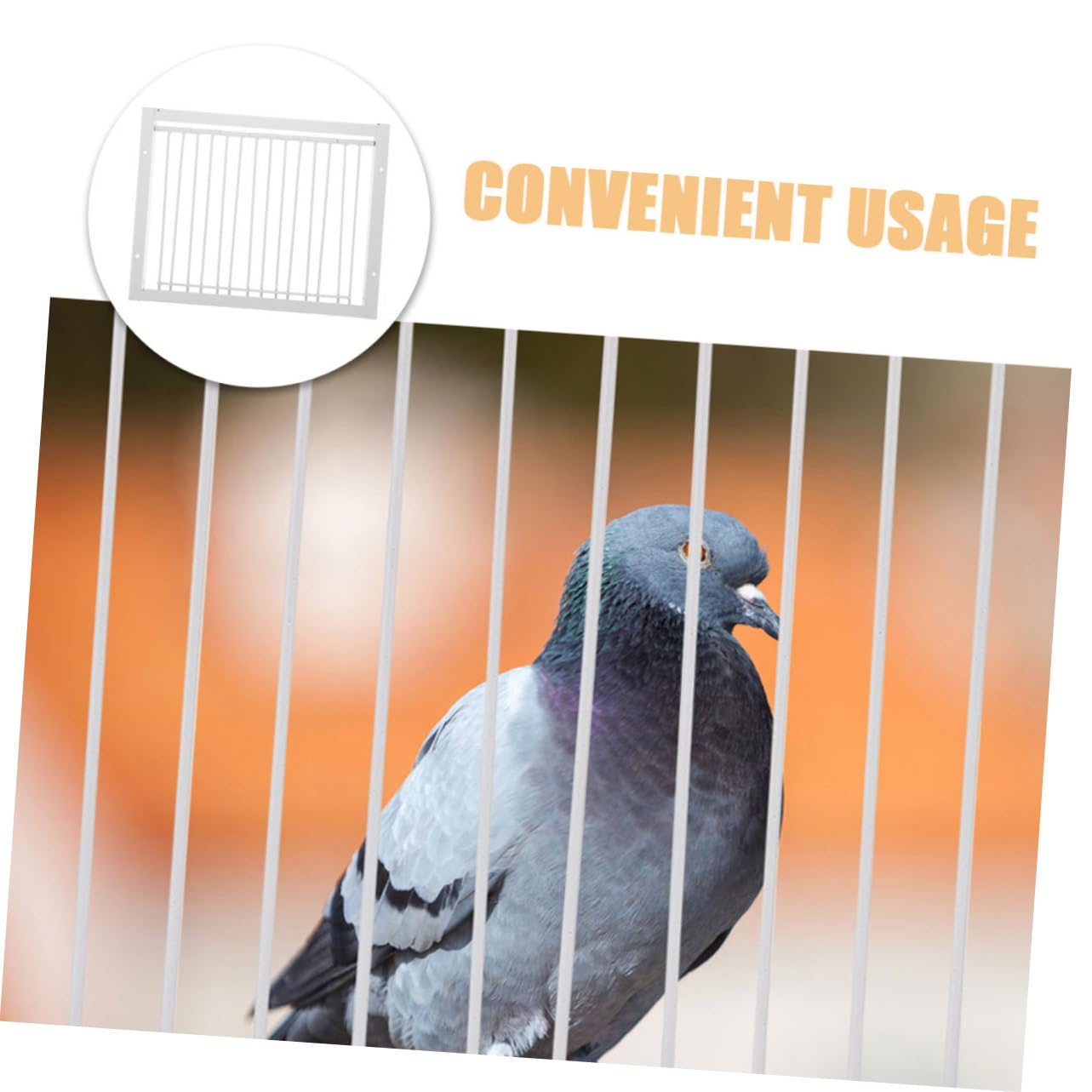 Puerta de Metal para Aves de Carreras, 2 Piezas en Color Claro | Actividad Reforzada, para Entrenamiento y Vuelo, Uso en Aves, Larga Vida Útil