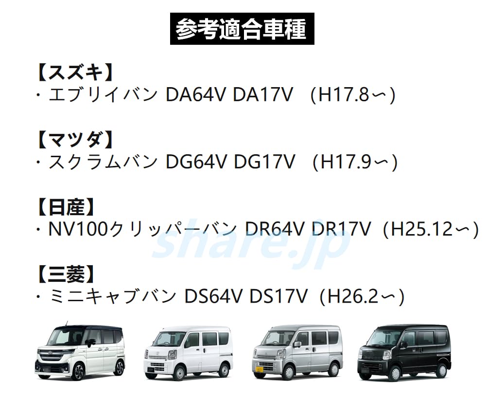 DA17 DR17 DS17 DA64 エブリィ バン イージークローザー 左右セット