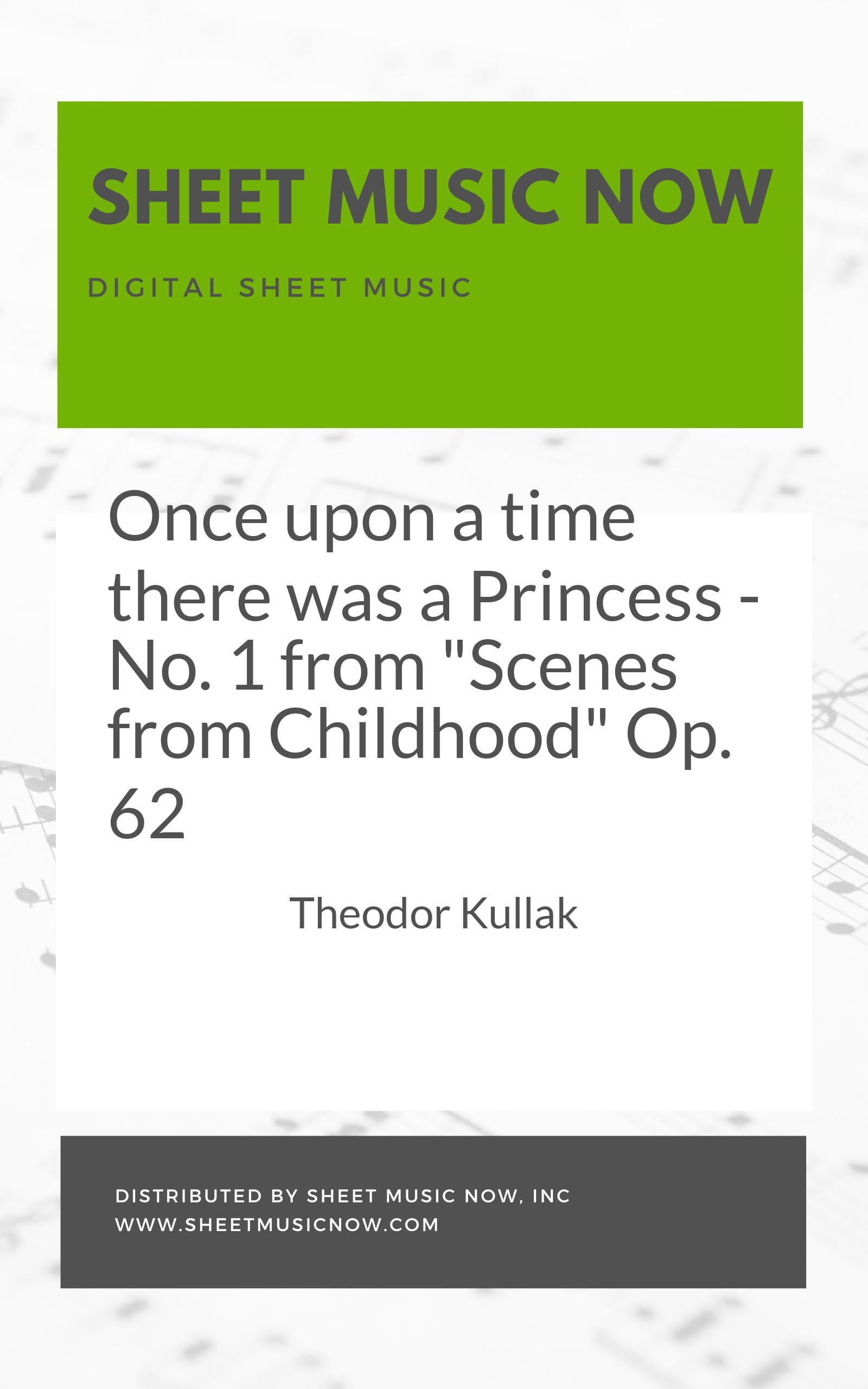 Once upon a time there was a Princess - No. 1 from "Scenes from Childhood" Op. 62