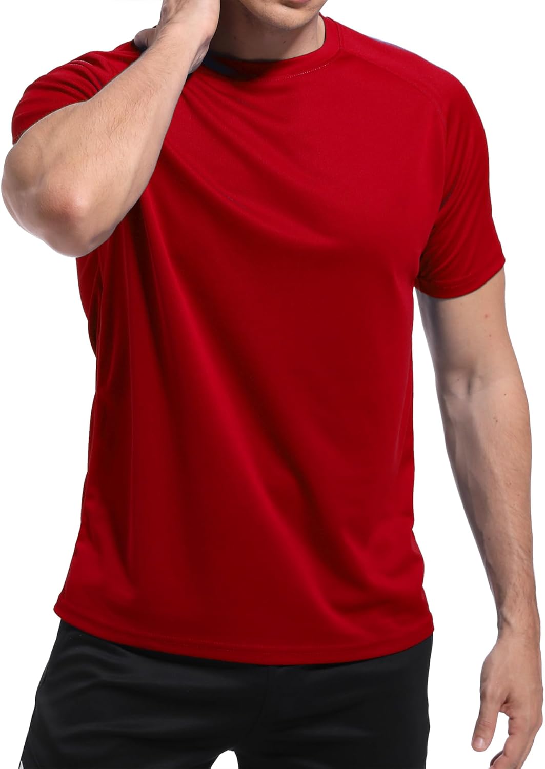 Mens Short Sleeve Quick Dry Sports Shirt Moisture Wicking Tee Shirts Athletic Workout T-Shirt