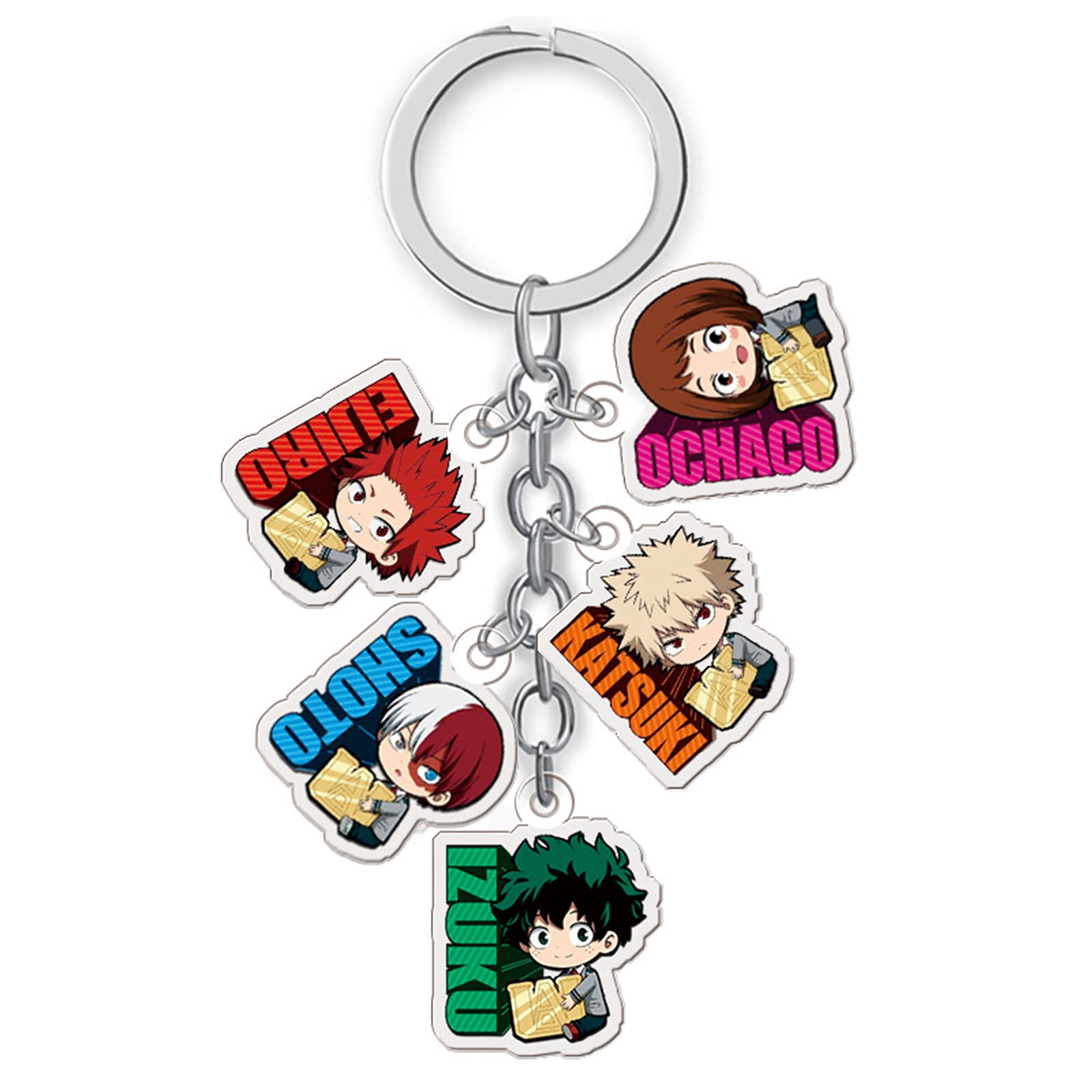 Buy MHA Keychain, Anime Keychains MHA Izuku Todoroki Katsuki Acrylic