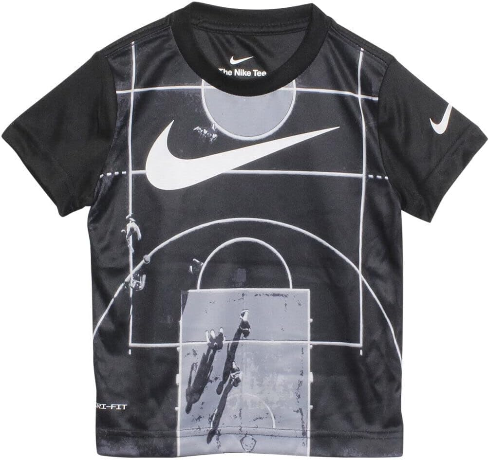 Nike Little Boys Swoosh Graphic Tee (B(86J677-023)/W, 4 Years)