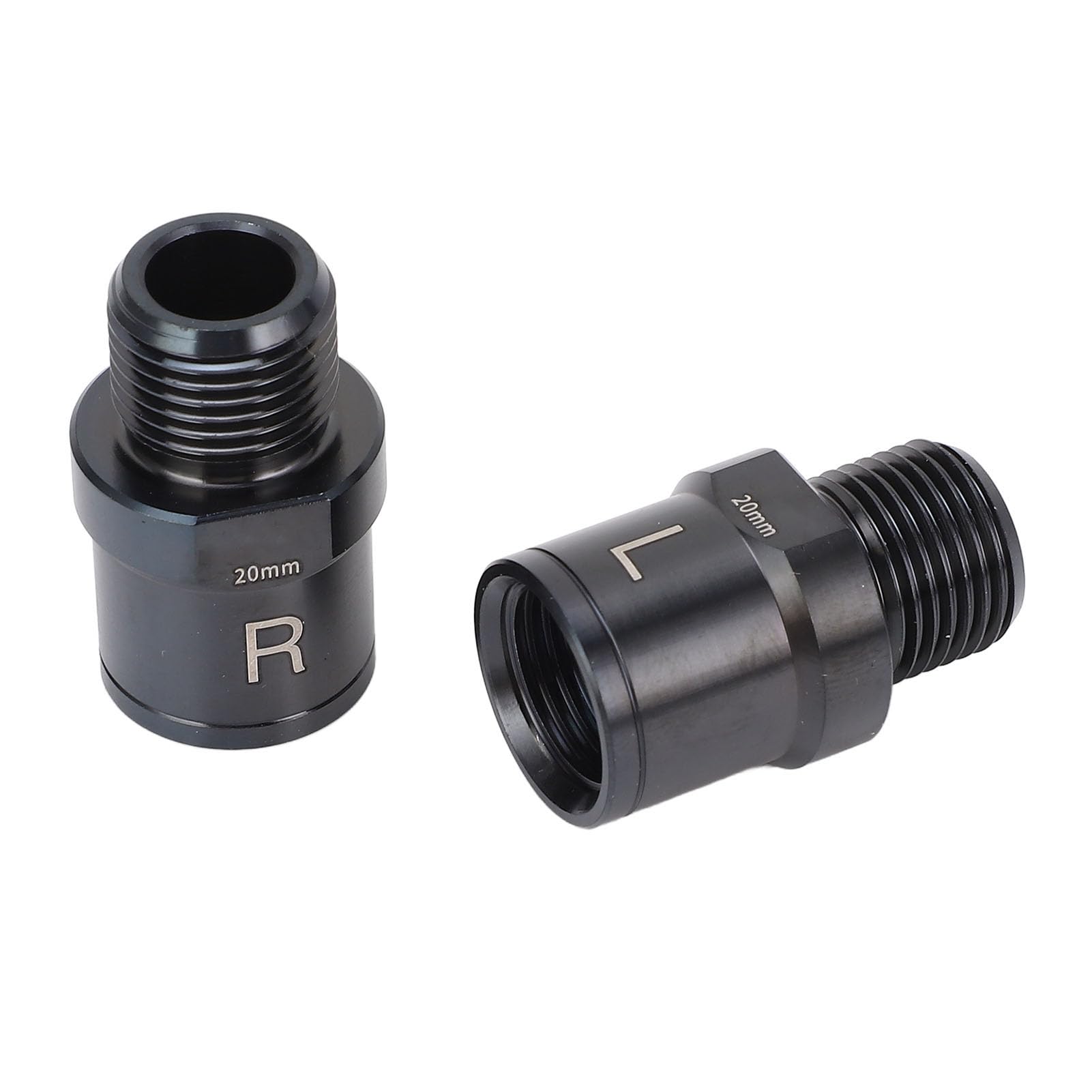 Fabater Pedal Extenders, 1 Pair Ti Alloy Extended Pedal Spacer with Washers, Fits Most of 9/16 Threaded Pedals Bike, Extended 0.79inch / 20mm for Mountain Road Bike