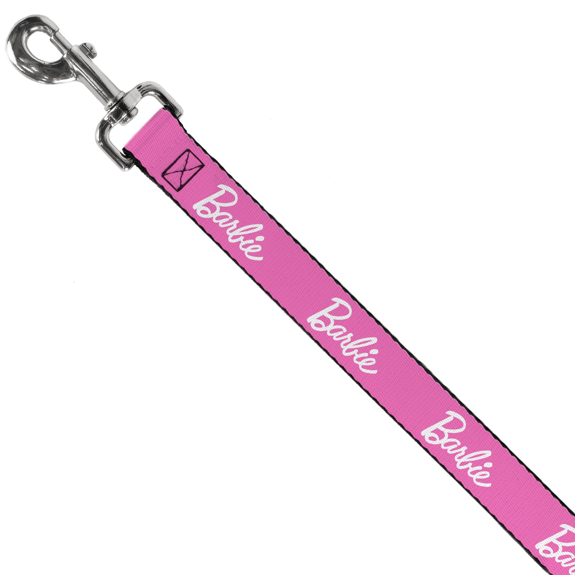 Mattel Hundeleine, Hundeleine, Barbie-Logo, Rosa-Weiß, 1,8 m lang, 3,8 cm breit
