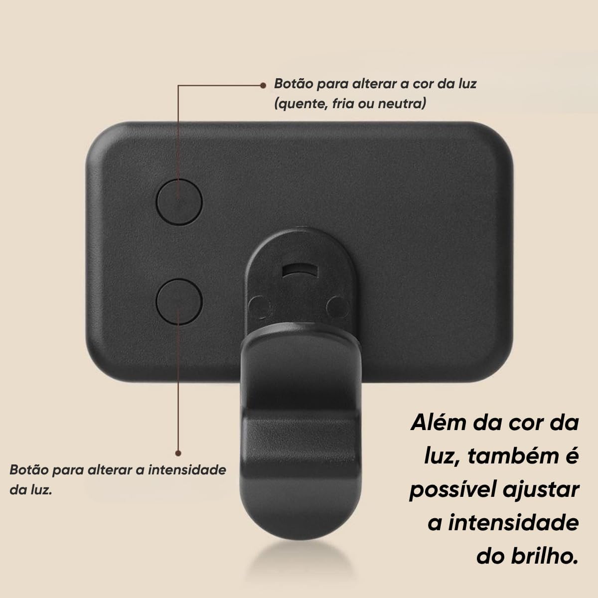 Luz LED Portátil Recarregável para Fotos Vídeos Lives Gravações 3 Intensidades de Brilho Luz com Clip para Fixar Luz de Preenchimento Selfie Celular Smartphone Notebook Luz LED Portátil Recarregável para Fotos Vídeos Lives Gravações 3 Intensidades de Brilho Luz com Clip para Fixar Luz de Preenchimento Selfie Celular Smartphone Notebook