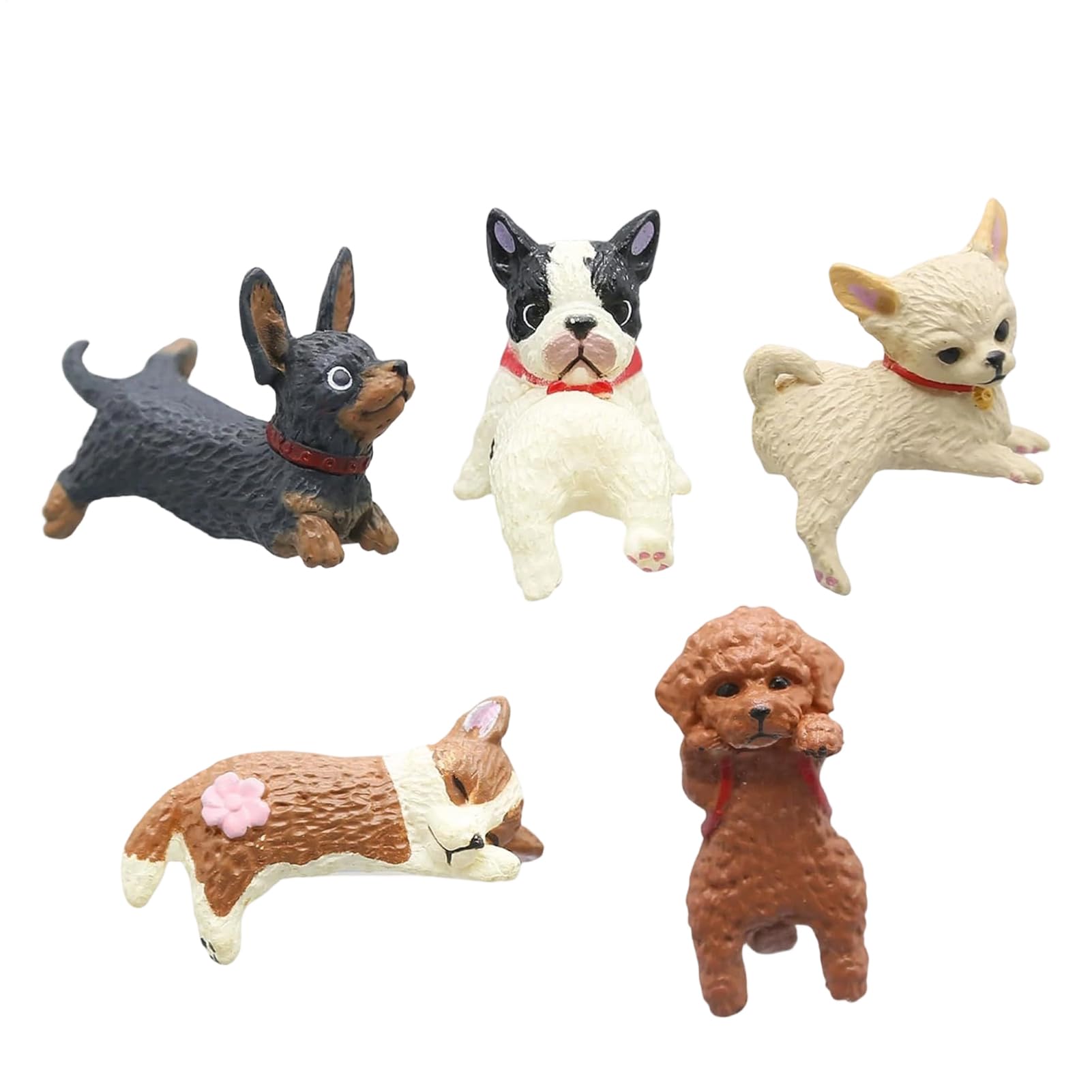 Figurines de chiens pour écran d'ordinateur et voiture : éliminez la monotonie de votre bureau