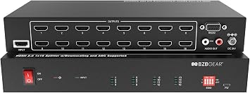 BZBGEAR 1x16 4K UHD HDMI Splitter/Distribution Amplifier with Downscaling and AOC Supported - BG-UHD-DA1X16