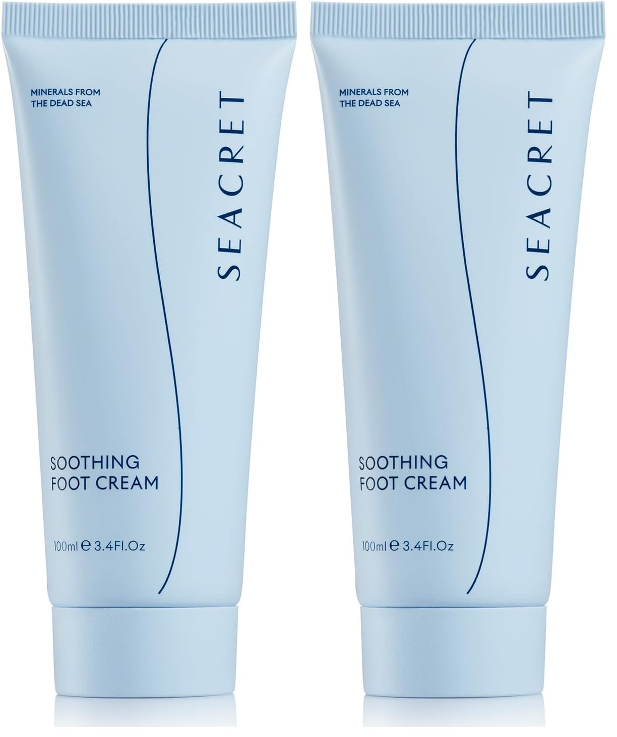 SEACRET Minerals Foot Cream, Enriched with Shea Butter, Tea Tree Oil and Dead Sea Minerals, 3.4 Fl Oz / 100 ml