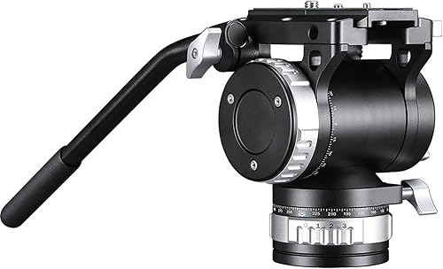 LEOFOTO BV-30M - Cabezal de barril de video fluido de alta resistencia con amortiguación de contraequilibrio dinámica continua, compatible con