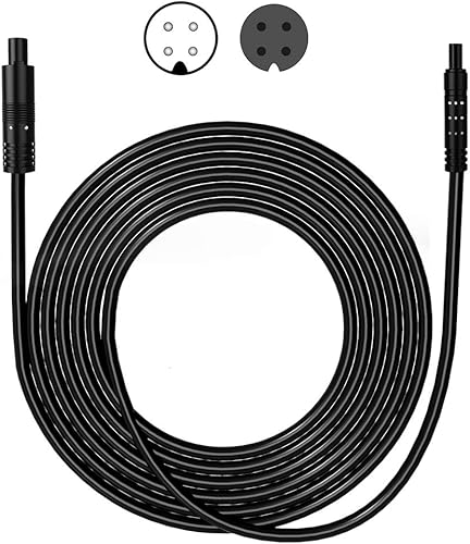 Cable de extensión de 4 pines de 16.5 pies para cámara de visión trasera, cámara de respaldo inversa para grabadora de automóvil (4 pines de 16.5