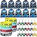 Nosiny 72PCS Video Game Party Favors Birthday Include 24 Video Game Goodie Drawstring Bags 24 Silicone Bracelet 24 Controller Keychain for Kids for Party Supplies(Fresh, Blue)